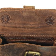 Kožená kapsa na opasek Greenburry 327-25 hnědá