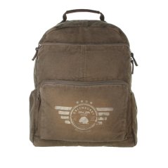 Plátěný batoh na notebook Greenburry 5908-30 khaki
