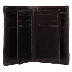 Kožená dokladovka LAGEN V-60/T tmavě hnědá