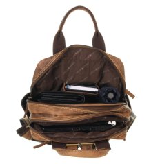 Kožený batoh na notebook Greenburry 1567A-25