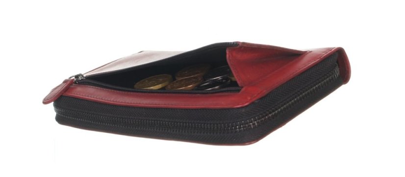 Dámská kožená peněženka na zip Greenburry 2150-26