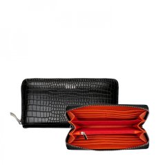 Dámská peněženka croco na zip Socha SO-078 Black