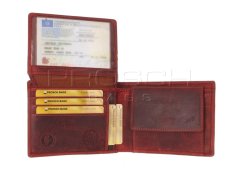 Kožená peněženka Greenburry 1705-RS-26 červená