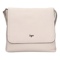 Kožená crossbody kabelka Lagen LG-046 béžová