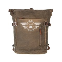 Plátěný batoh rolltop Greenburry 5912-30 khaki