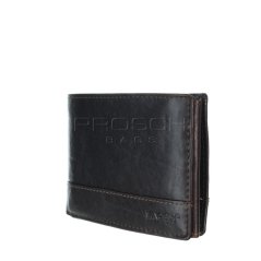 Kožená peněženka LAGEN  V-76/T tmavě hnědá