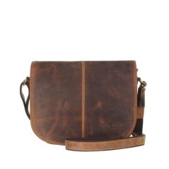 Kožená kabelka Greenburry 1723M-25 hnědá