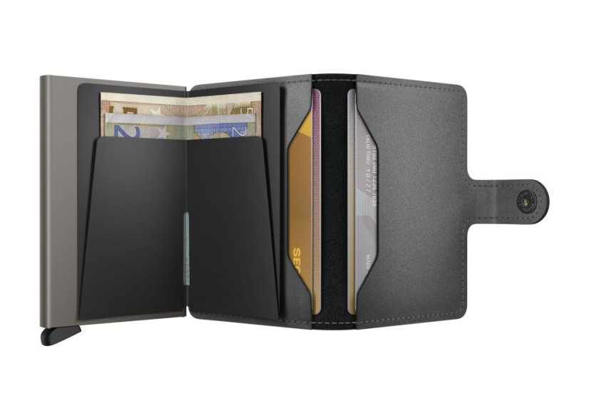 Miniwallet Secrid Matte Satin Steel