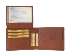 Kožená peněženka Greenburry 682-24 Cognac