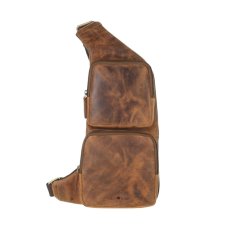 Kožený bodybag Greenburry 1543-25 hnědý