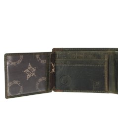 Kožená peněženka  Greenburry 0862-30 Khaki/Brown