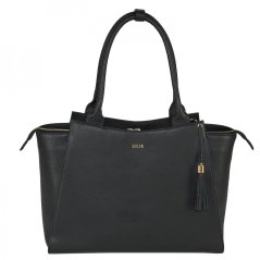 Kožená kabelka na notebook SOCHA Caddy Black 17.3”