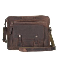 Kožená taška Greenburry Revival 1962-22 hnědá