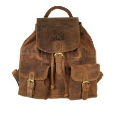 Kožený batoh Greenburry 1711-Stag-3 hnědý