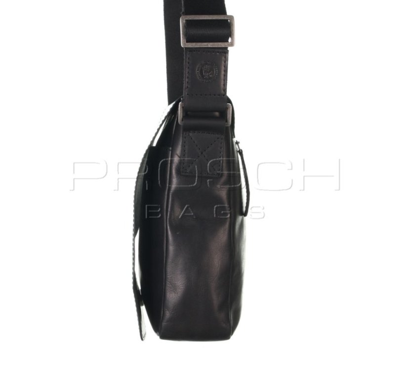 Kožená taška Greenburry 1107-20 Black