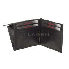 Kožená dolarovka LAGEN 1999/T černá