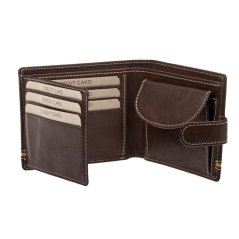 Pánská kožená peněženka LAGEN 2004 hnědá