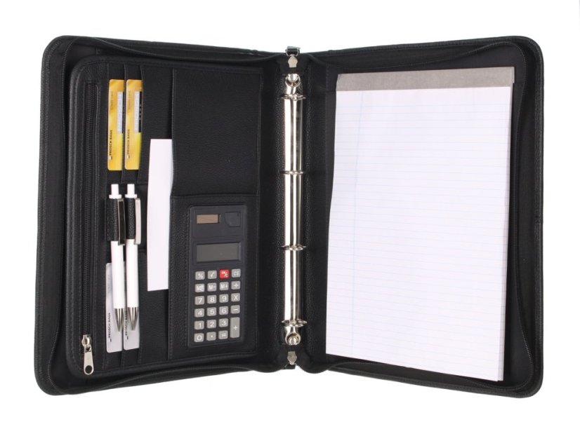 Kožená spisovka D&N 5592-01 Black