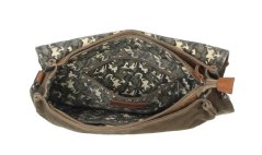 Plátěná messenger taška Greenburry 5901-30 khaki