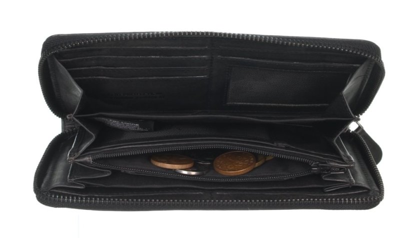 Dámská kožená peněženka na zip Greenburry 2150-29