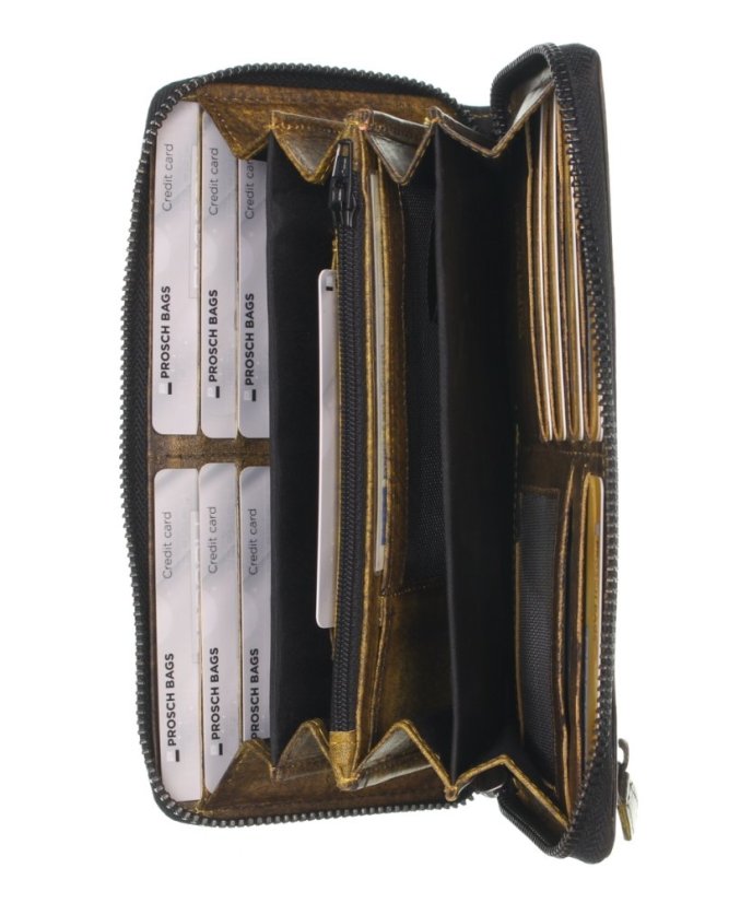 Dámská kožená peněženka na zip Greenburry 2150-45