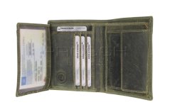 Kožená peněženka Greenburry 1701-RS-30 olivová