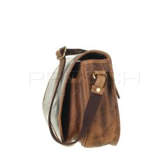 Kožená kabelka Greenburry 1638-25 hnědá