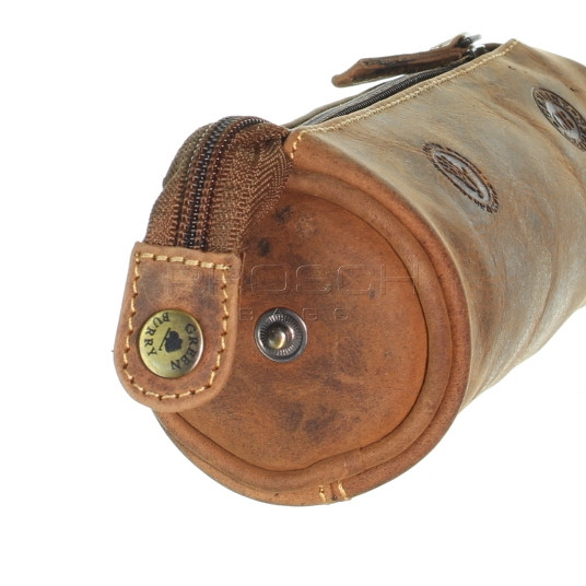 Kožené pouzdro na tužky Greenburry1789-25 hnědé