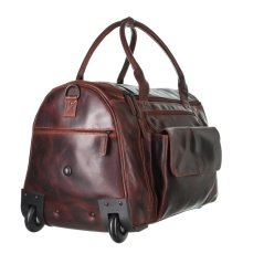 Kožená cestovní taška na kolečkách GB 1316T-25