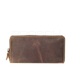 Kožená peněženka Greenburry zip dlouhá 820-25