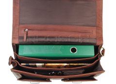 Kožená aktovka Greenburry 1710-22 PDM koňaková