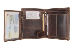 Kožená peněženka Greenburry BTK 0963-25 hnědá