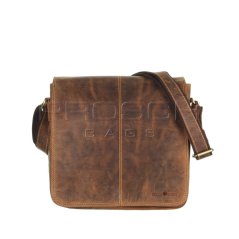 Kožená taška Greenburry 1729-25 hnědá