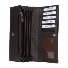 Dámská kožená peněženka LAGEN V-25 E hnědá