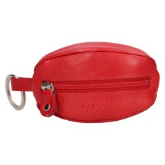 Kožená klíčenka Lagen LM-4284 červená