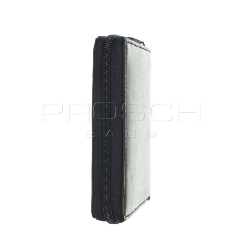 Kožená peněženka na zip Greenburry 1126-20 Black