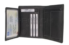 Kožená peněženka Greenburry 1701-BL-20 černá