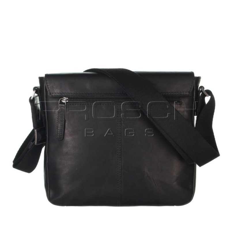 Kožená taška Greenburry 1107-20 Black