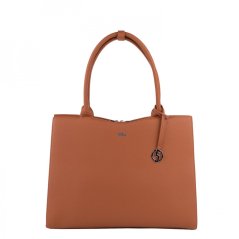 Kabelka na notebook SOCHA Midi Cognac 14”