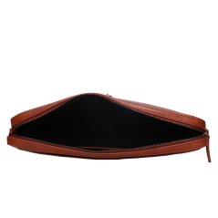 Kožená crossbody taška Lagen 12761 hnědá