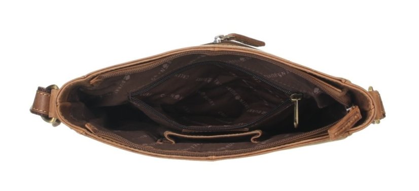 Kožená crossbody vintage kabelka Greenburry 1532-2
