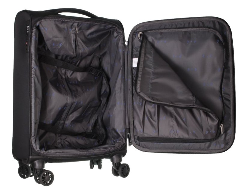 Kabinový cestovní kufr D&N 9554-01 Black