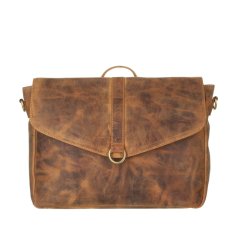 Kožená taška-batoh Greenburry 1637-25 hnědá