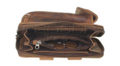 Kožená kapsa na opasek Greenburry 1818B-25 hnědá