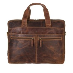 Kožená taška na notebook 17" Greenburry 1572-25
