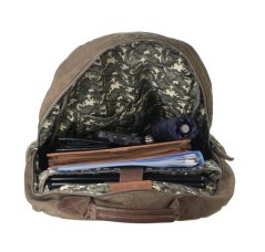 Plátěný batoh na notebook Greenburry 5908-30 khaki