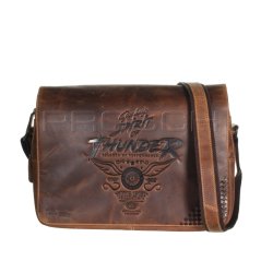 Kožená taška Greenburry Atlanta 0836-25 hnědá