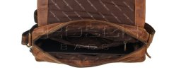 Kožená taška Greenburry 1766-25 hnědá