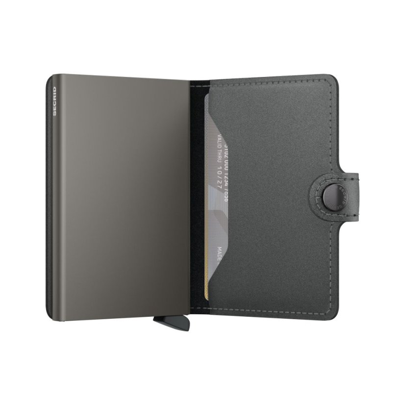 Miniwallet Secrid Matte Satin Steel