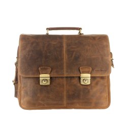 Kožená taška na notebook Greenburry XXL 1728-25